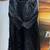 Black colour mal chanderi mirror work kurta palazzo set with organza dupatta