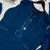 Blue colour mal chanderi mirror work kurta palazzo set with organza dupatta