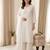 Off white colour mal chanderi mirror work kurta palazzo set with organza dupatta