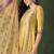 floral embroidered sequinned straight kurta & trouser with dupatta