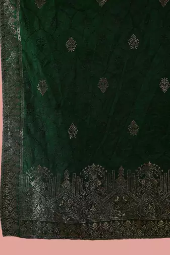 floral embroidered straight kurta with trouser and dupatta