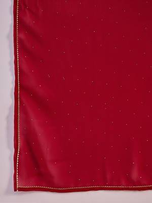 embroidered v-neck  kurta sets 4