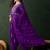 Floral embroidered thread work chinon silk a-line kurta with palazzos &  dupatta