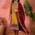 vichitra zari sequence embroidered kurta with trousers & dupatta