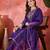 women thread zari sequence embroidered kurta set with dupatta