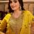 thread zari sequence embroidered kurta with trousers & dupatta