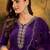 ethnic motifs embroidered v-neck sequinned straight kurta with trousers & dupatta