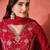 zari sequence cut work emboridered kurta set with dupatta