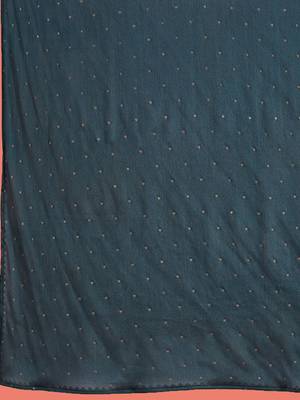 floral yoke design sequinned chinon silk anarkali kurta with trousers and dupatta 4