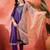 floral embroidered panelled gotta patti a-line kurta with trouser & dupatta