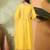 embroidered  round neck kurta & trousers with dupatta