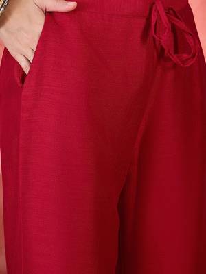 zari sequence thread cording embroidered kurta with trousers & dupatta 3
