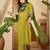 women woven design kurta with trousers & dupatta