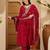 women floral printed a-line kurta with pyjamas & dupatta