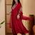 zari sequence embroidered kurta with trousers & dupatta