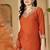 women floral embroidered regular thread work kurta with trousers & with dupatta