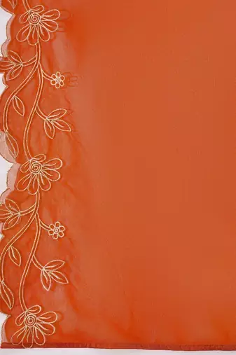 embroidered kurta with trouser & dupatta