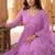 printed v-neck kurta & trousers with dupatta