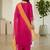 women embroidered notch neck kurta with trousers & dupatta