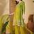 floral embroidered round neck zari kurta with palazzos & dupatta