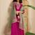 floral embroidered zari and sequinned straight kurta with sharara & dupatta