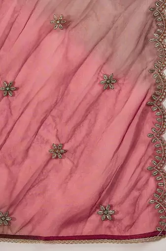zari sequence thread cording embroidered velvet kurta with trousers & dupatta