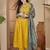 geometric embroidered empire sequinned straight kurta with trouser & dupatta