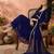 women embroidered v-neck kurta with trousers & dupatta