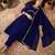 women embroidered v-neck kurta with trousers & dupatta