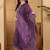 women ethnic motifs embroidered panelled zari kurta with trousers & dupatta