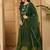 ethnic motifs embroidered pleated thread work kurta with palazzos & dupatta