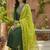 embroidered round neck kurta trousers & dupatta