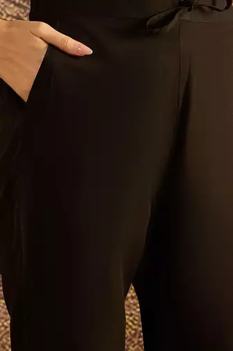 zari thread embroidered kurta with trousers & dupatta