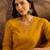 zari sequence embroidered georgette straight kurta with trousers & dupatta
