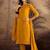 zari sequence embroidered georgette straight kurta with trousers & dupatta