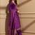 embroidered round neck kurta and trousers with dupatta set