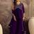 embroidered v-neck a-line kurti & palazzos with dupatta