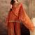 zari sequence cording embroidered kurta with palazzo and dupatta