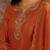 zari sequence cording embroidered kurta with palazzo and dupatta
