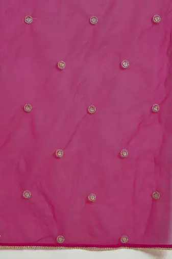 embroidered straight kurta with trousers & dupatta