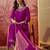 embroidered round neck  kurta trousers & dupatta