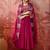 embroidered round neck kurta trousers & dupatta