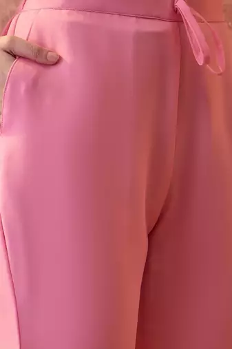 embroidered sweetheart neck kurta palazzos & dupatta