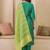 embroidered v-neck straight kurta & trousers with dupatta
