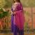 embroidered round neck straight  kurta & trousers with dupatta