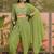 embroidered square neck top shrug & dhoti co-ords