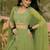 embroidered square neck top shrug & dhoti co-ords