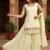 embroidered square neck kurta palazzos & dupatta