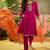 embroidered  v-neck  kurta sets
