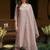 embroidered straight kurta & trousers